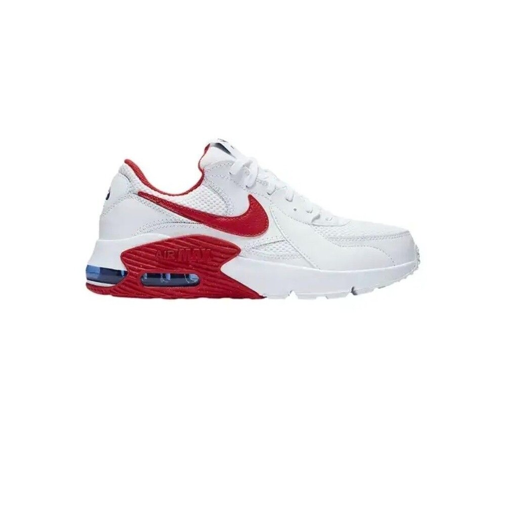 Nike Air Max Excee Sz 9.5 Low top Sneakers White Red Streetwear Casual Women's